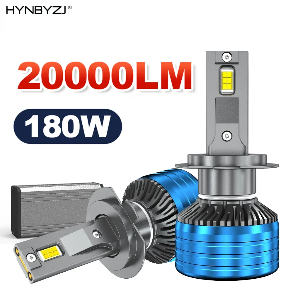 

HYNBYZJ 180W 20000LM H4 H7 Led Headlights H1 H11 H8 H9 9003 9005 9006 9012 HB3 HB4 HIR2 Headlamp 6000k Bulb Canbus Led Lights