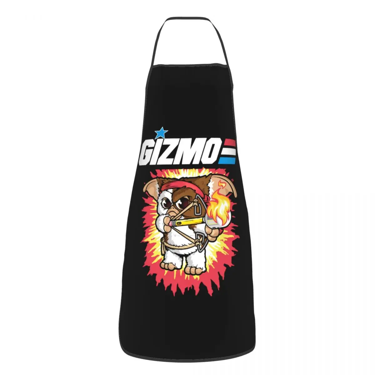 

Gizmo Gremlins Funny Aprons Men Women 80s Horror Movie Mogwai Unisex Kitchen Chef Bib Tablier Cuisine Cooking Baking Gardening