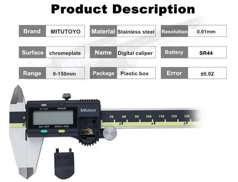 Jual Mitutoyo 500-196-30 CD-6ASX Caliper Digital 0-150mm (6inc