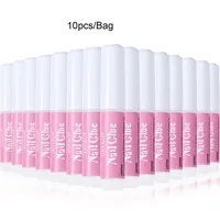 10Pcs/Bag Nail Tips Glue 2g Fast Drying Strong Adhesive Nail Bond Glue Tip Nails Acrylic Glue for Nails Tips Rhinestone Jewelry 1