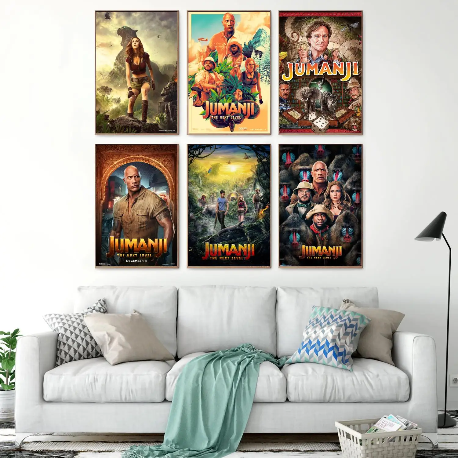 

Jumanji The Video Game Decoration Art Poster Wall Art Personalized Gift Modern Family bedroom Decor 24x36 Canvas Posters