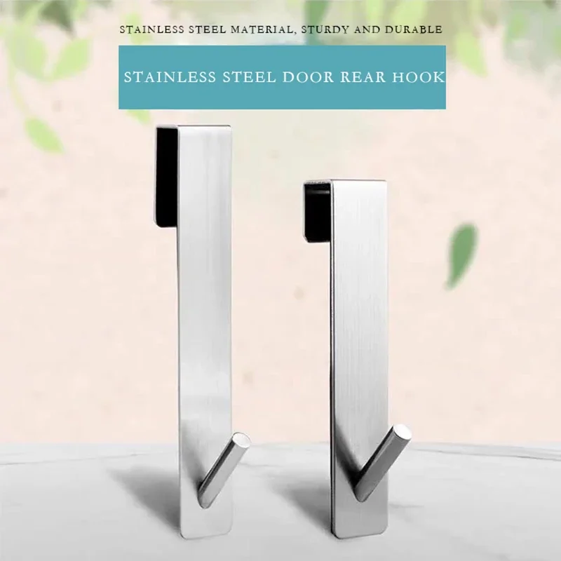 Stainless Steel Over Glass Door Shower Door Back Shower Towel Rack S-Shape Bathroom Bathrobe Hanger Holder Hooks