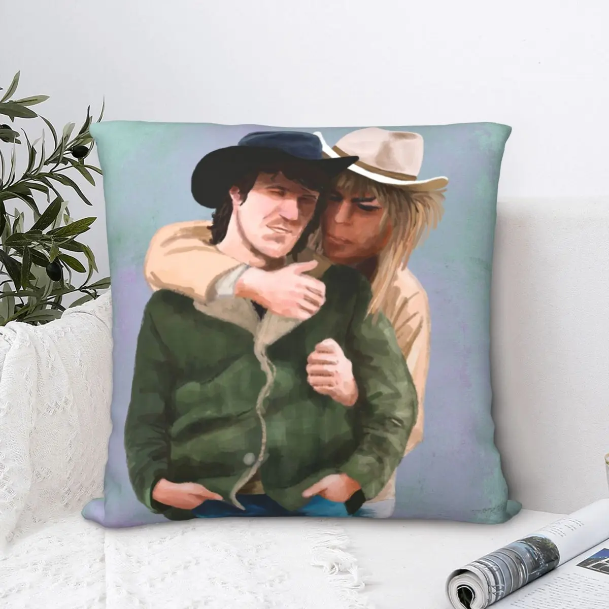 

Barnesback Mountain Square Pillowcase Polyester Pillow Cover Velvet Cushion Zip Decorative Comfort Throw Pillow For Home Bedroom