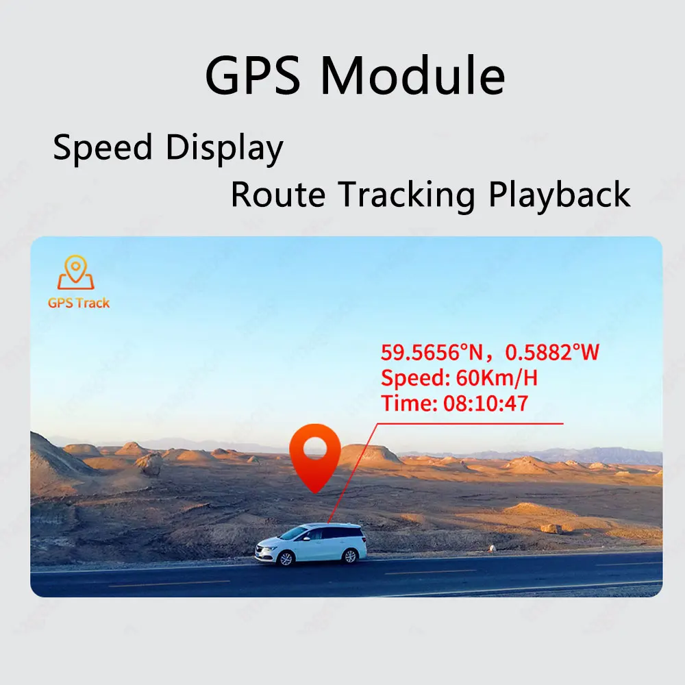  GPS  ķ, ڵ DVR, 4K, 2160P ̺  ,  ڽ, ߰ ð  