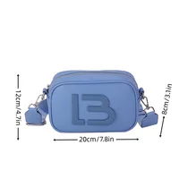 Pu Shoulder Bag Trendy And Personalized Solid Color Camera Bag Fashionable And Simple Portable Crossbody Bag 2