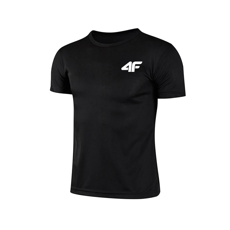 Mens Quick-Dry Breathable Training T-Shirt - Summer Gym Fitness Top
