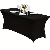 Nappe élastique 4/6/8 pieds, très extensible, lavable, universelle, pour lit, rectangulaire, pour hôtel, Banquet 3