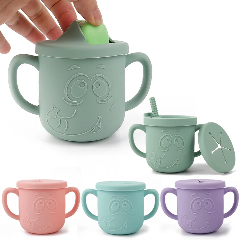 Silicone Lid Cup Children Childrens Silicone Snack Cup Silicone