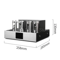 130Wx2 Power Amplifiers 4 DSP Mode Tube Hybrid Amps BT USB Lossless Playback For 8 Inch 3-Way Bookshelf Speakers Home Theater DJ 6