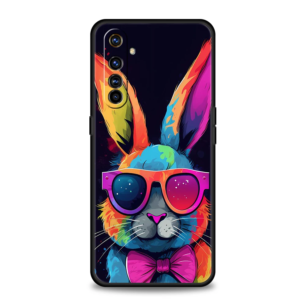 Adorable Rabbit with Purple Hat Shockproof Phone Case