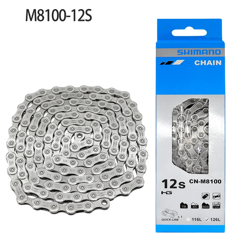 SHIMANO DEORE XT M8100/M7100 12 Speed Bike Chain STEPS HG601/HG701/HG901 11V For Road MTB Bicycle Chain 116/126 Links Bike