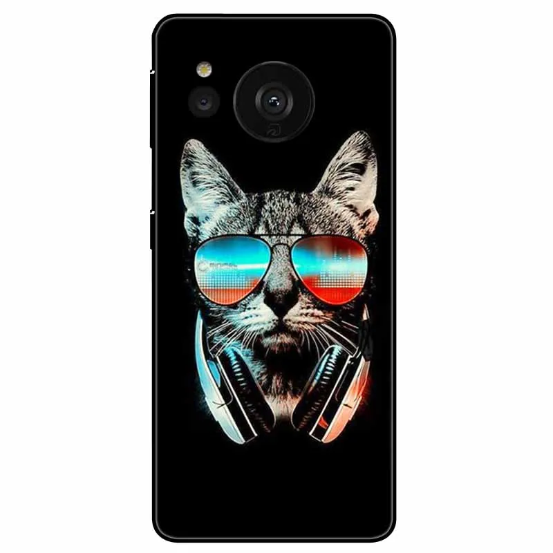 Elegant Black Lion Cats Silicone TPU Protective Case