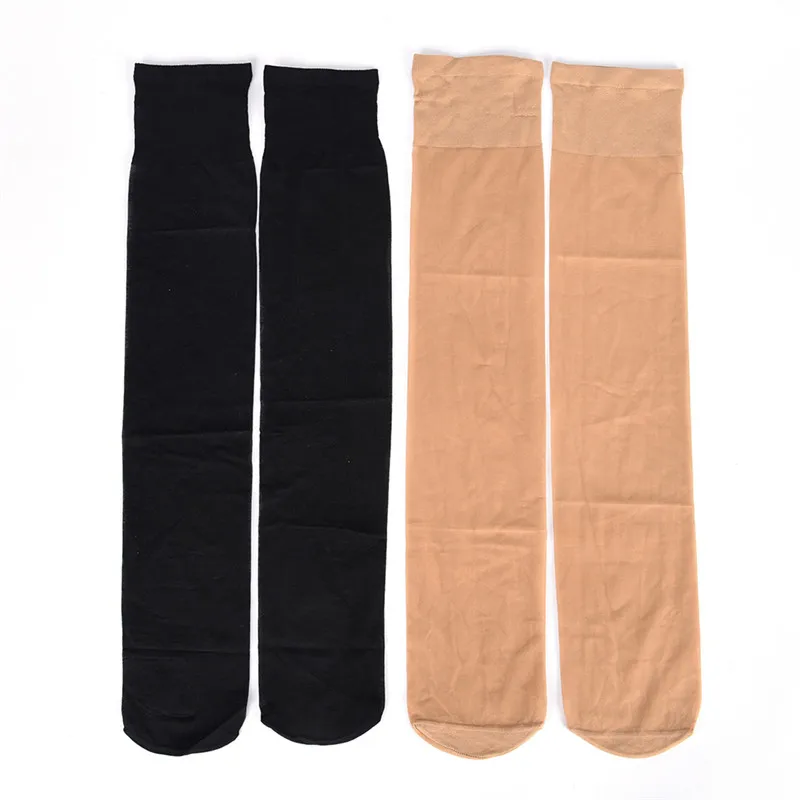 Basal Silk Knee High Sock Elastic Ultra-thin Transparent Nylon Half Stocking toddler knee protection leg warmer children leg warmers children knee high socks children items knee protector