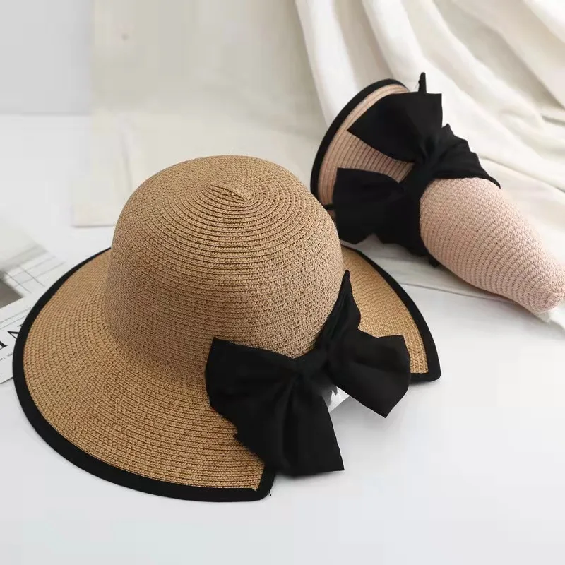 New Women's Hat Beach Hat Panama 2023 Women's Summer Hat Fashion Summer Straw Hat Sun Hats Sun Visor Panama Hat Fedoras Present