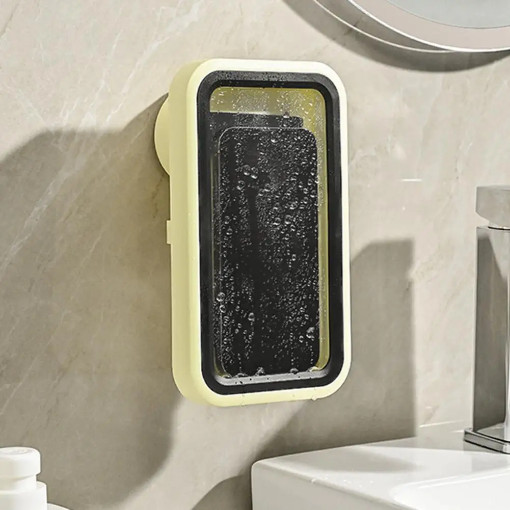 

Поворотный держатель для телефона, водонепроницаемый Вращающийся держатель для телефона, для душа, с присоской для сенсорного экрана, настенное крепление для ванной комнаты