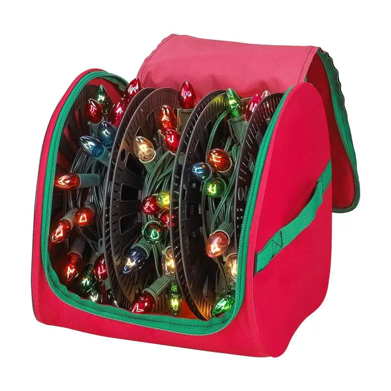 Christmas LED Light Storage Box Oxford Storage Bag For Christmas Decorations Multifunctional Bag With U-zipper christmas storage