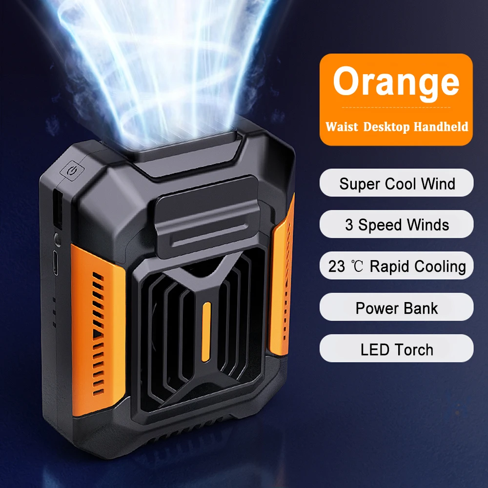 مروحة خصر فاخرة LED شحن USB