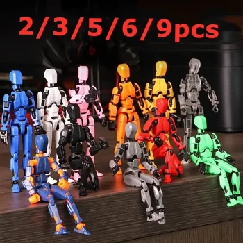 Lucky Puppets 13 Robot Doll Set – 2/3/9PCS Multi-Style Robot Figures Gift 1