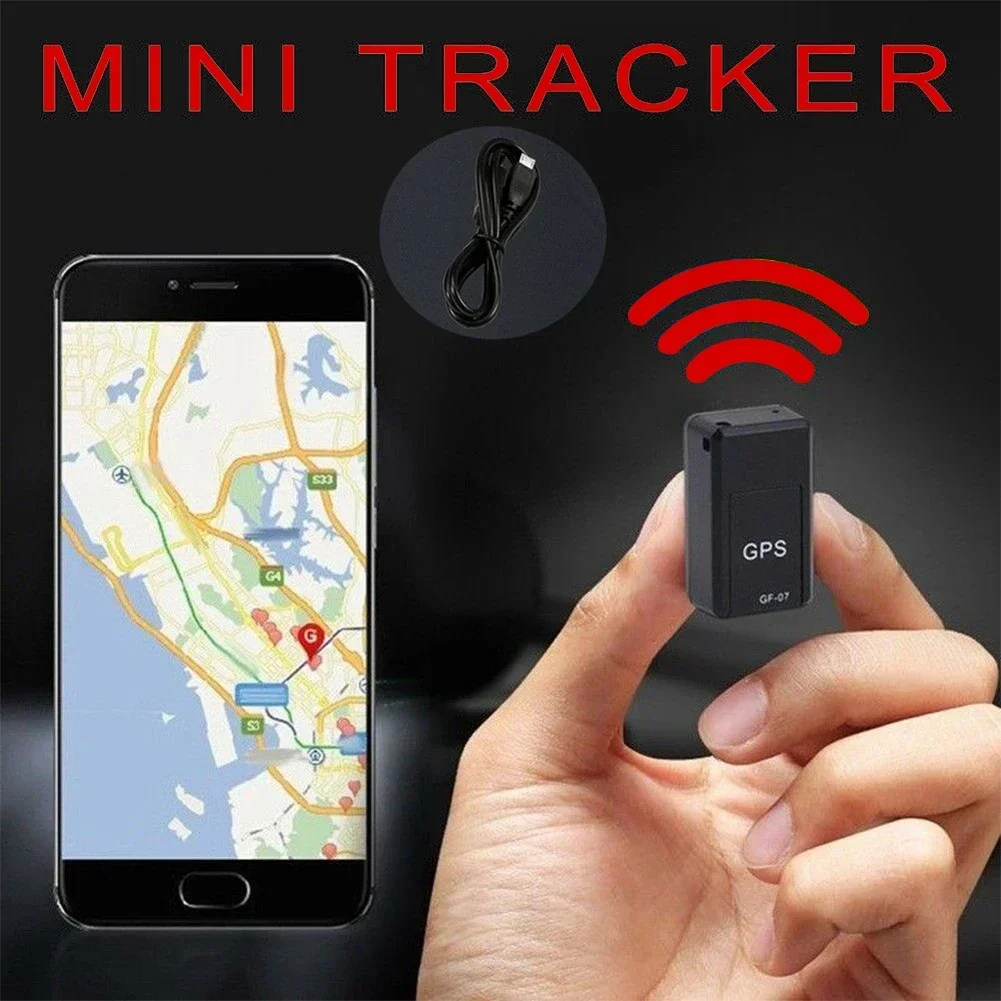 Mini Anti Theft Anti Lost Locator GF07 GPS Car Tracker Real Time Tracking Strong Magnetic Mount SIM Message Positioner Camelia GPS Tracker GPS Locator Anti Lost Tracker GPS Car Tracker