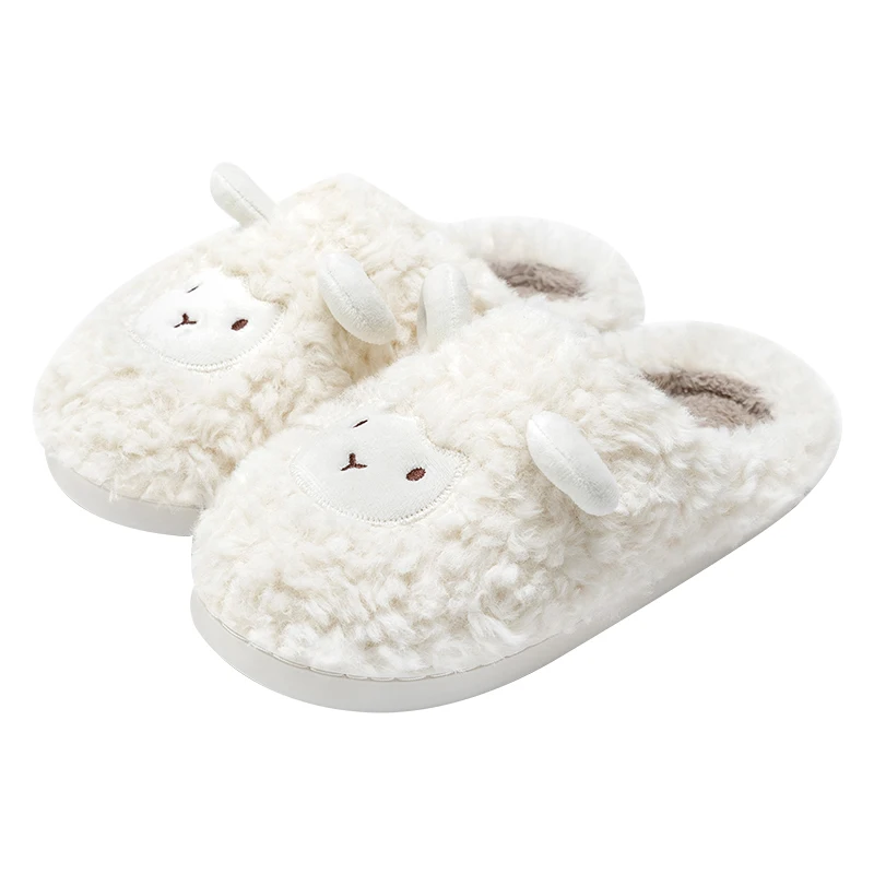 Winter-Baumwoll-Plüsch-Schaf-Hausschuhe für Damen und Herren