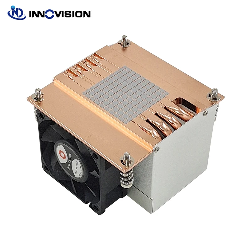Dynatron r5 2u Ativo Lga2011 2066 Quadrado Cpu Cooler com Tubo de Aquecimento de Cobre 60x60x25 mm Side-ventilador de Sopro com Função Pwm - Imagem 4