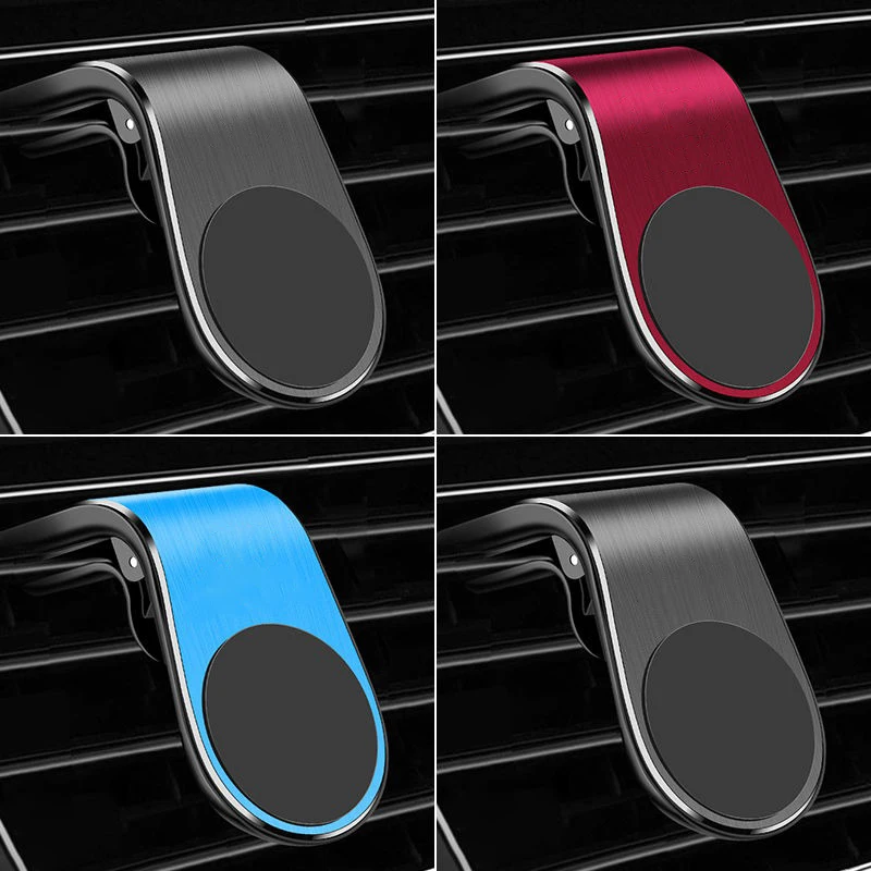Sleek Metal Magnetic Car Phone Holder - Premium Car Styling Accessory