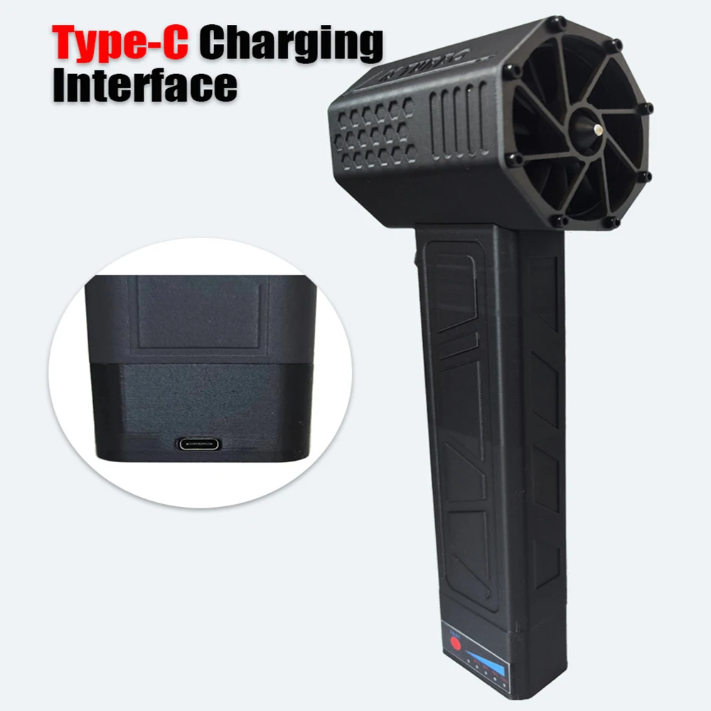

Turbo Jet Fan 500W Turbo Violent Fan Powerful Blower Cleansing Fan 4000mAh Brushless Motor Superstrong Powerful Blower