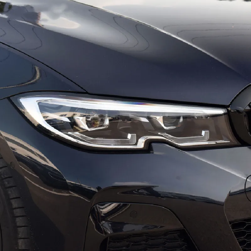 2X Für BMW 3er G20 G21 F30 F31 F34 Auto Scheinwerfer Tönung Schwarz Schutz Film Schutz Transparente TPU Aufkleber Zubehör – Detail 18