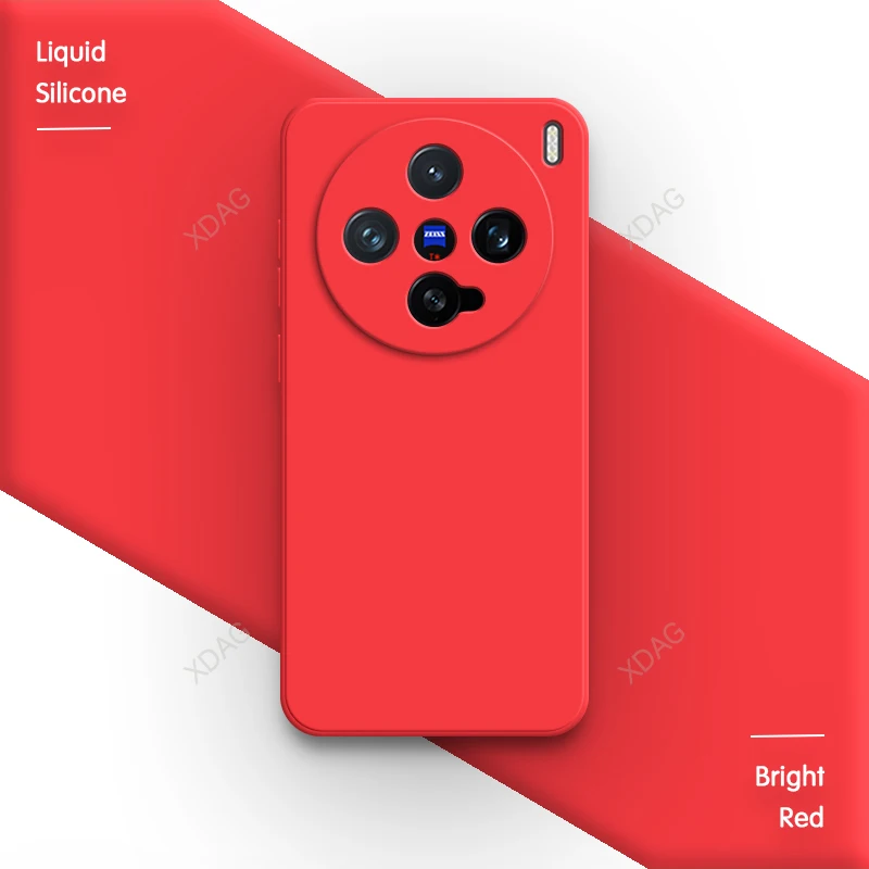 Enhanced Liquid Silicone Phone Case with Square Lens Protection and Classic Straight Edge Design