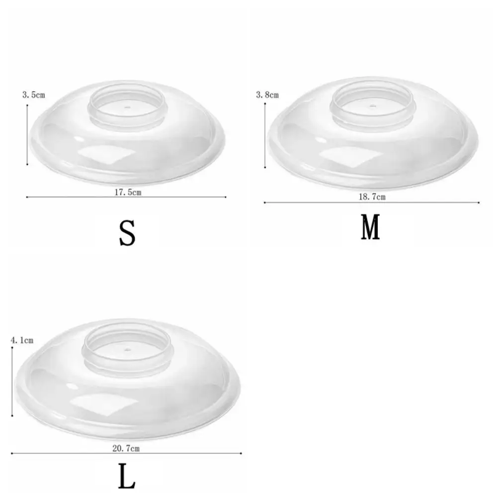 Microwave Food Cover Heat-resistant Food Splatter Guard Microwave Oven Pan Lid Plate Stove Cover Transparent Anti-Splash