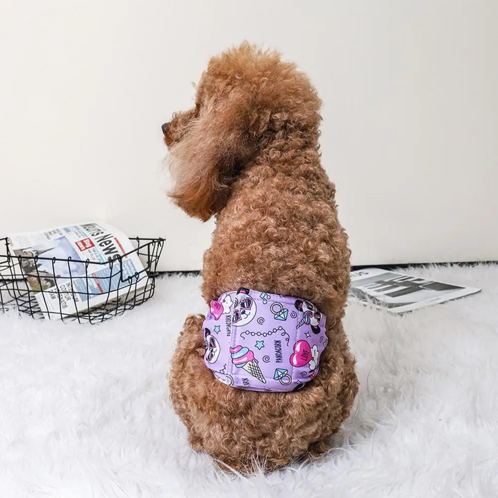 Pet Physiological Pants Adjustable Pet Pants Adjustable Washable Leak-proof Male Dog Diaper with Fastener Tape