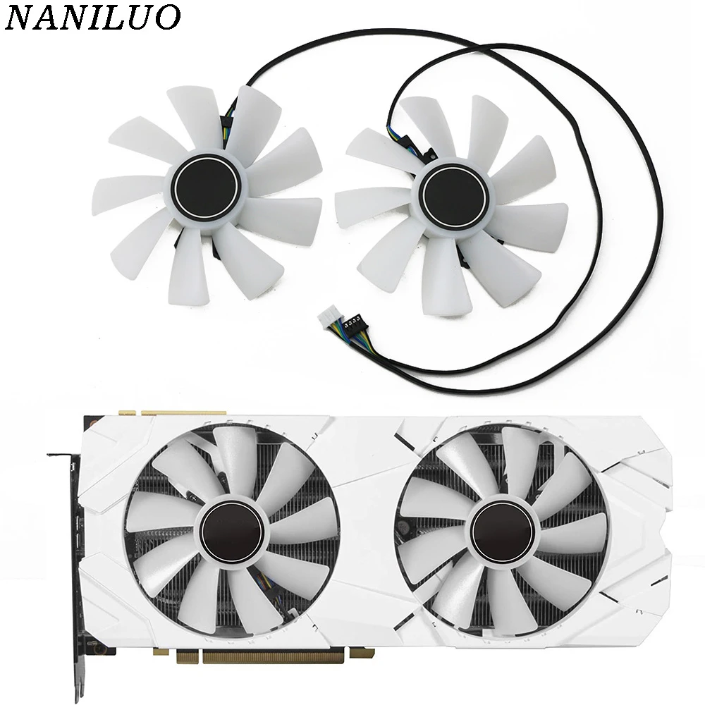 flise liner Ved navn 2pcs/Set RTX2080 GPU Cooler Graphics Card Fans For GALAX KFA2 RTX 2070 2080  SUPER 8GB EX White Video Cooling Replace Fan| | - AliExpress