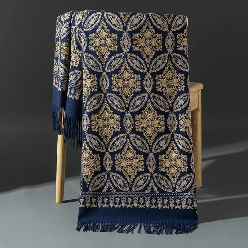 Golden Lily-navy blue