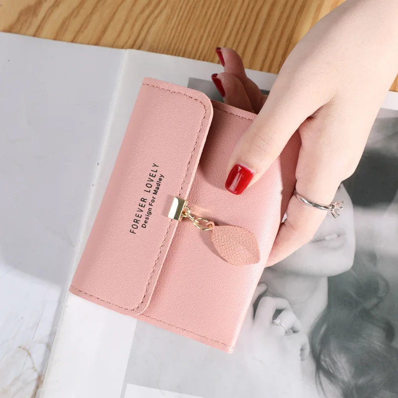 1 Pcs New Cute Women Wallet Leather Card Coin Holder Mini Small Desigh  Purse Female Ladies Card Case