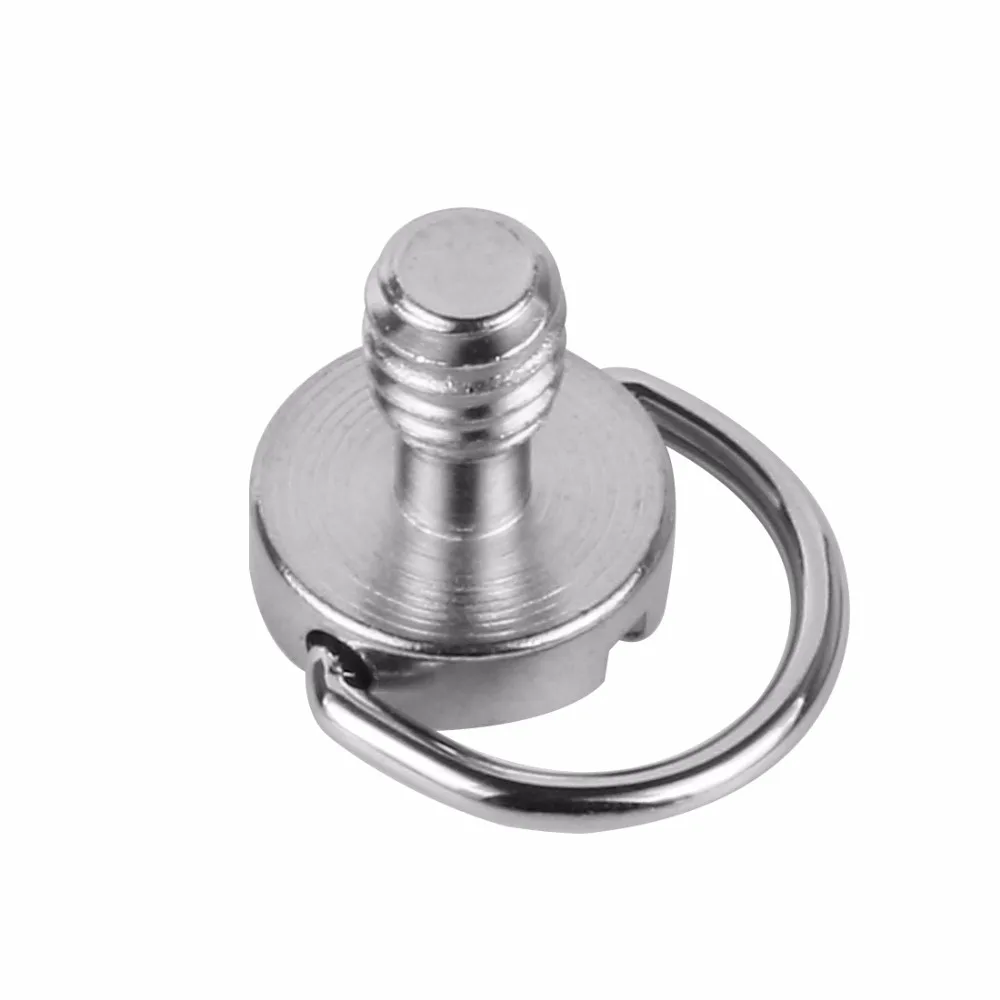 BGNing DSLR 1/4-20 Riemenschraube D-Ring-Adapter Kameraschraubenhalterung 1/4 Zoll Schnellwechselplatte D-Typ Griffschraube Fotografie – Detail 7