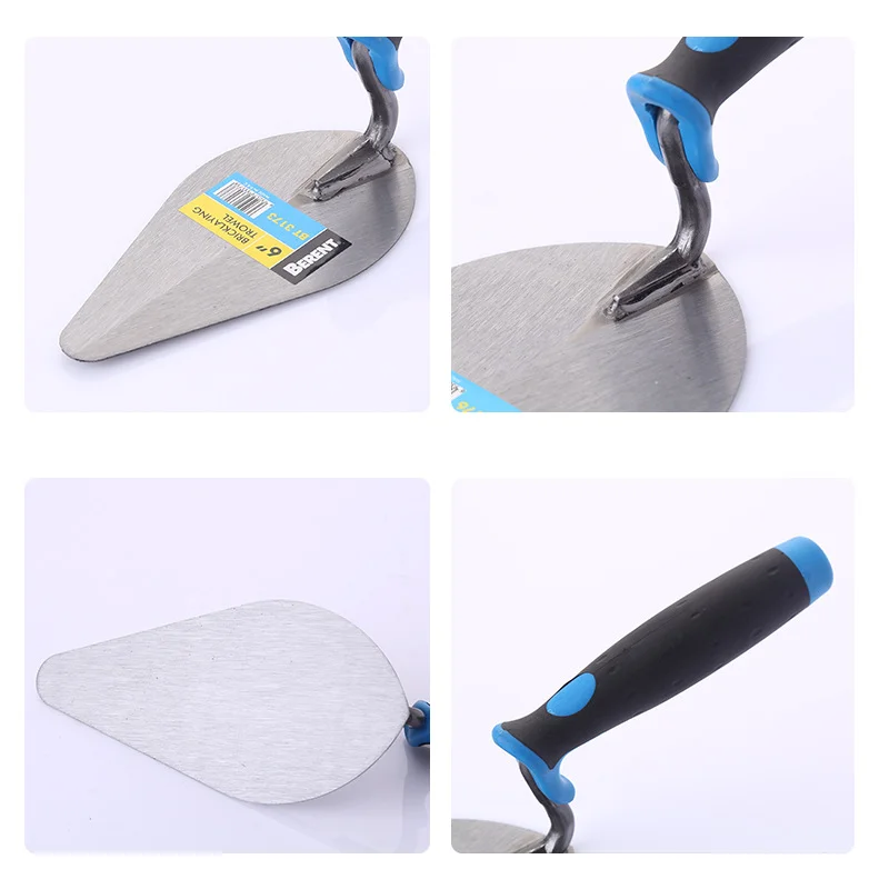 Plastering Trowel 1pc 6 Inch 65 # Stainless Steel Construction Wiping Knife Toughness Decoration Trowel Decoration Tool Surface Polishing