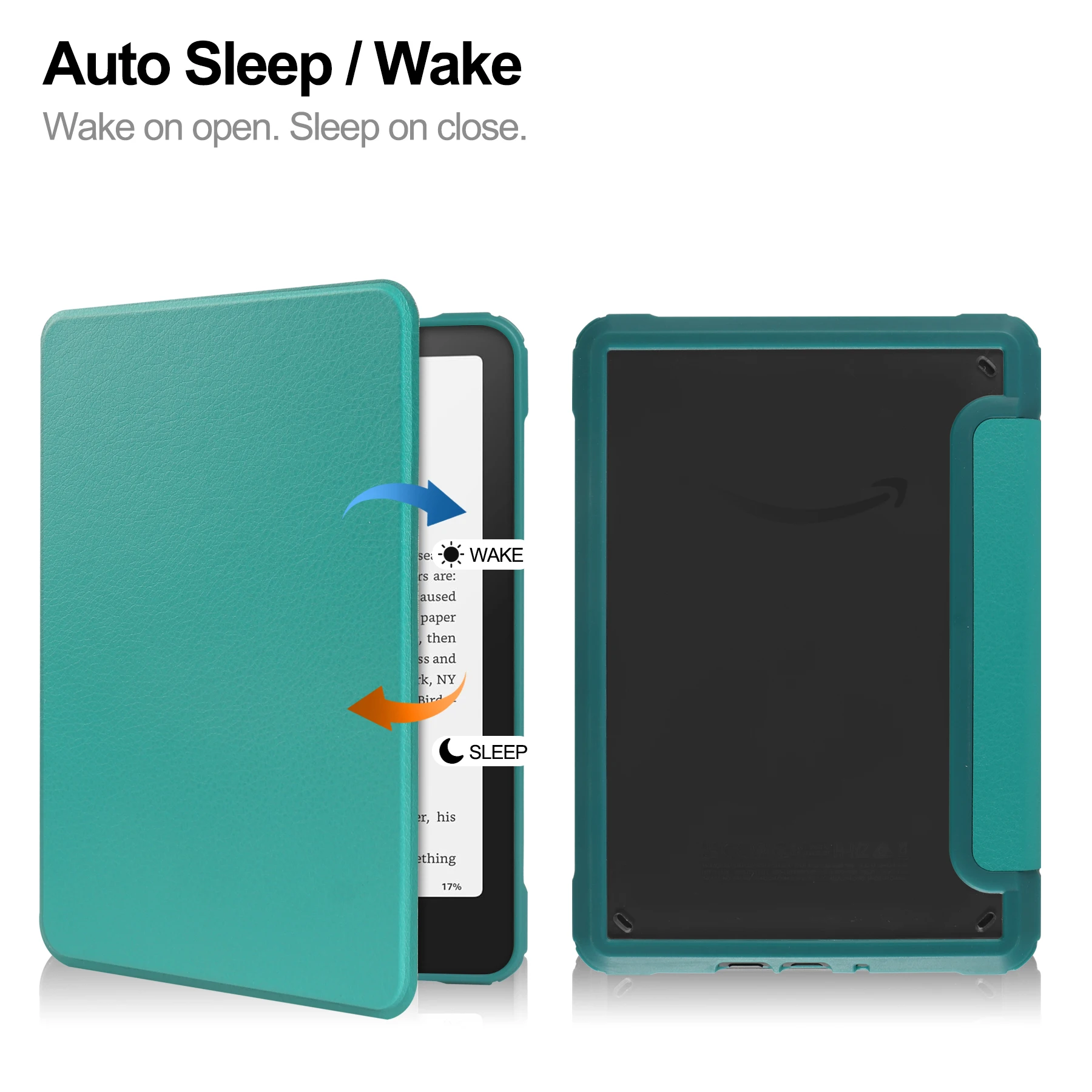 Premium Magnetic PU Leather Kindle Case - Auto Wake/Sleep Feature