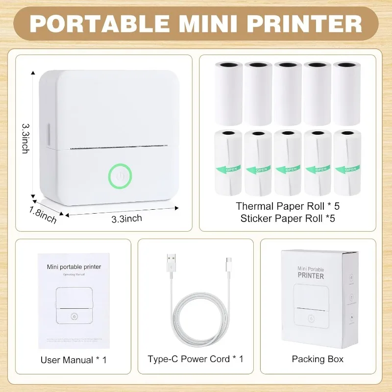 Portable Thermal Sticker Printer 6
