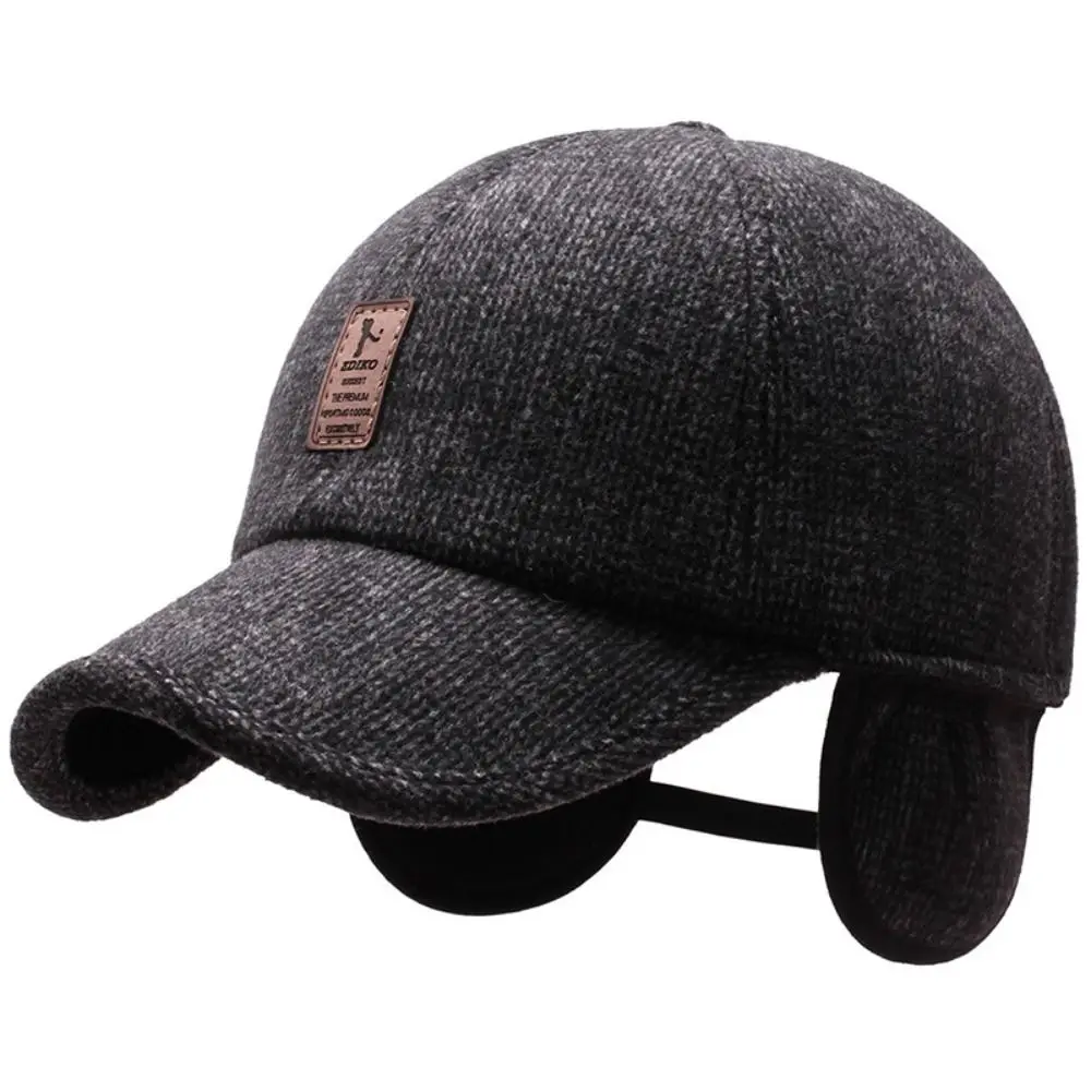 Winter Bomber Hat Men Women Russian Black Leather Ushanka Caps With Ear Flaps Fur Warm Leather Brand Baseball Cap Hats 6