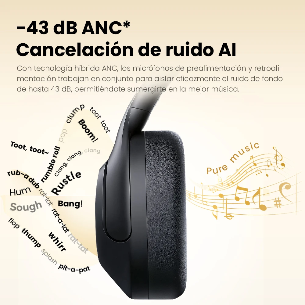 Cascos Cancelación De Ruido Auriculares Inalámbricos S30 Con
