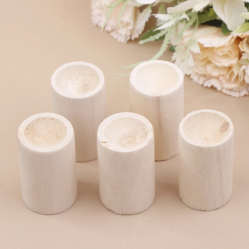 5Pcs Essential Oil Cylinder Diffuser Wood Wooden Diffuser Bottle Indoor Aromatherapy Essential Oil Cylinder Retainer Wooden home fragrance products,aroma oil diffuser