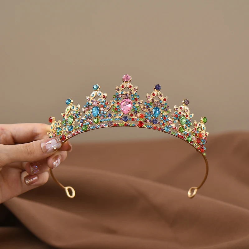 Children's Princess Crown Crystal Tiara Girls Hair