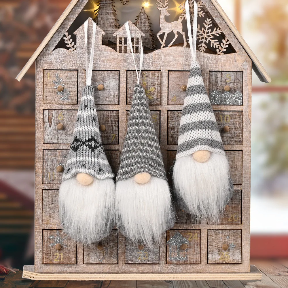 thumbnail image 1 of Red Hat Gnome Santa Christmas Decorations 2023 Faceless Doll Merry Christmas Decorations for Home Ornament Happy New Year 2023, 1 of 5