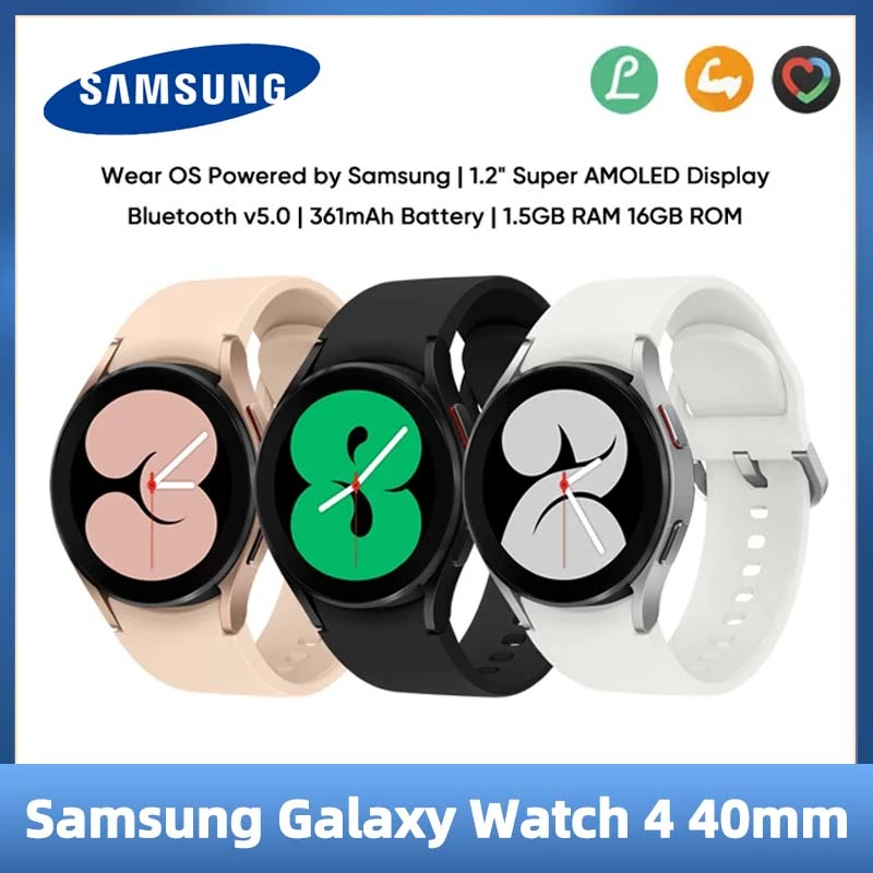 Original Samsung Galaxy Watch 4 Bluetooth Smr860 40mm Nfc Amoled