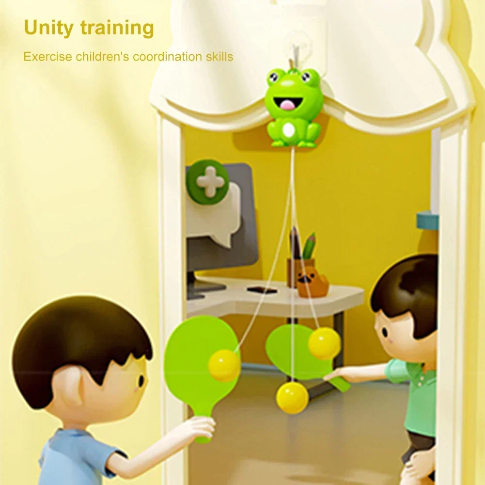 Gift Festival Hanging Suspended Table Tennis Trainer Visual Exercise Portable Hanging Ping Pong Ball Toy