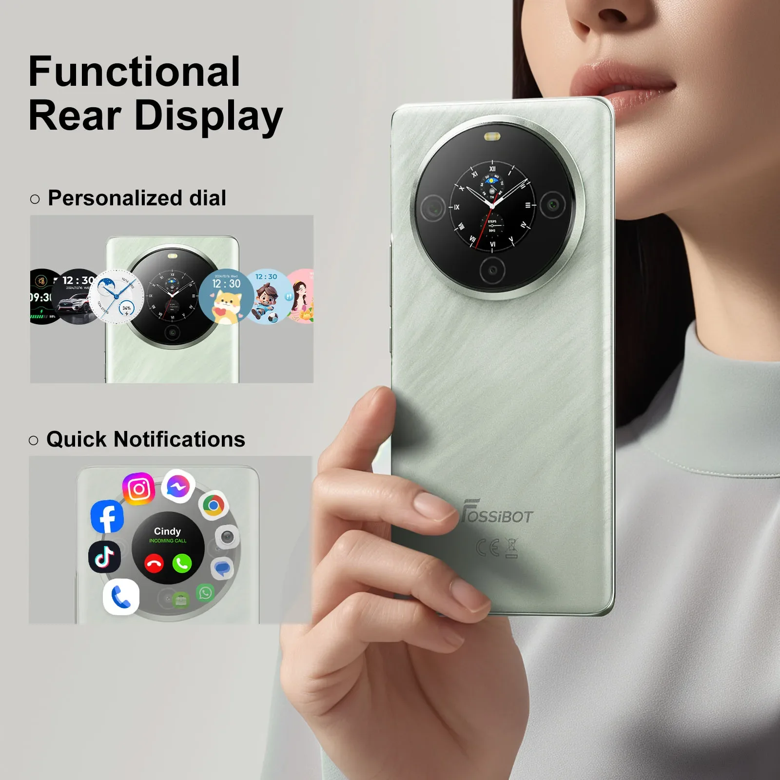 FOSSiBOT S3 PRO Smartphone 20GB +128GB 6.67" AMOLED Display Android 14  Mobile 8+64MP Camera NFC Cell Phone 3