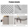 Large Capacity Quilts Storage Bags with Lids and Reinforced Handle Bags for Bedding and Clothes Organization 4