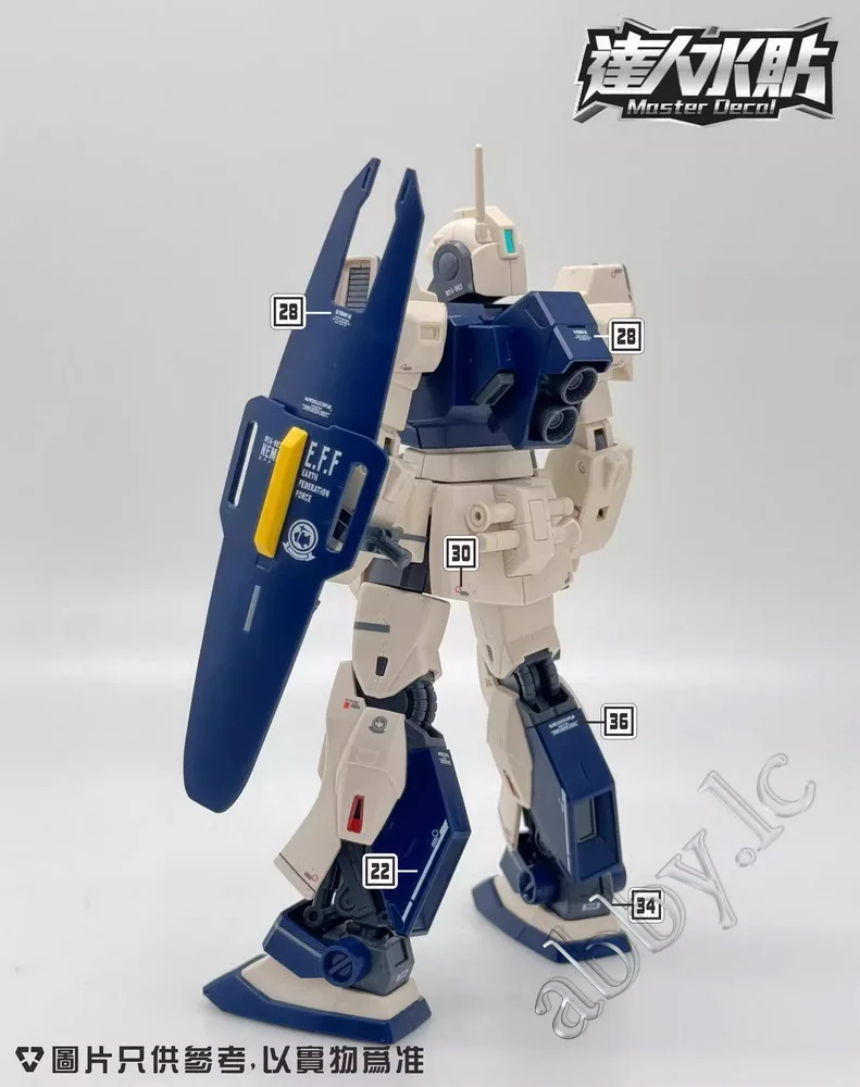 1/144 스케일 MSA-003 Nemo AEUG ver 워터슬라이드 데칼 스티커 UV 라이트 반응 프리컷 HGUC 모델 키트 D.L Master H141 커스텀 부품
