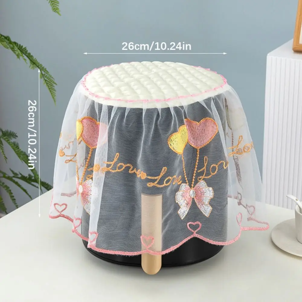 섬세한 레이스 에어프라이어 먼지 커버 라운드 전원 스타일 쿠커 보호기 밥솥 커버 밥솥