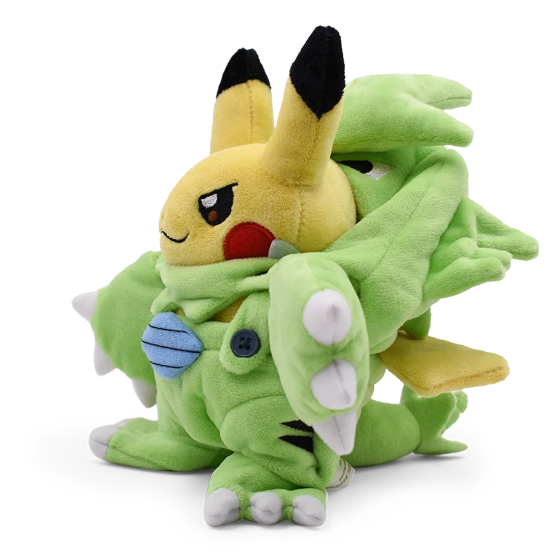 Eevee Pikachu Cosplay Plush Toys Charizard Peluche Lucario Pikach Stuffed Animal Doll Plushies Cute Cartoon Gift Cartoon Dolls